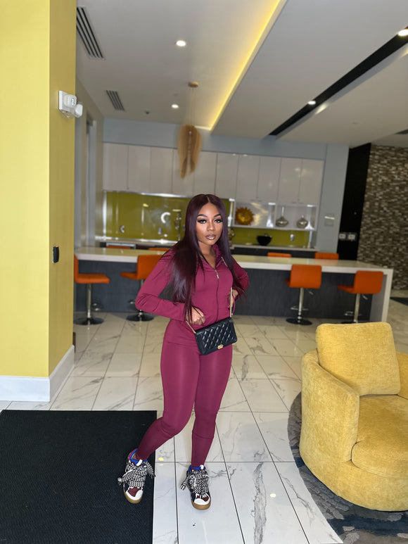 Squat Queen Set (Wine)