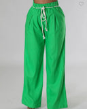 GINA LINEN PANTS (GREEN)