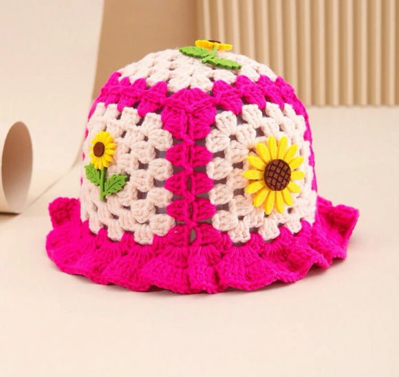 Pink Crochet Hat