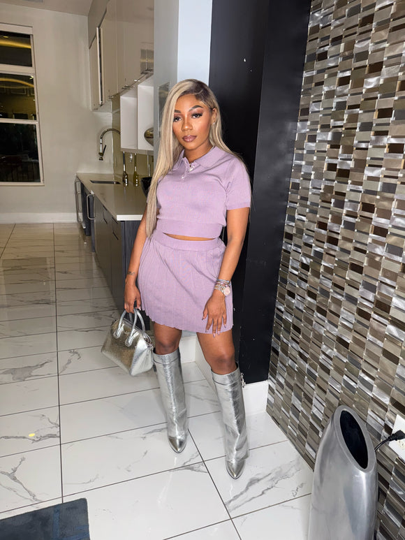 Let The Chat Skirt Set