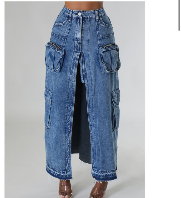 Hot Dates Denim Skirt