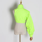 Lime Asymmetric Top