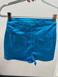 Turquoise Metallic Shorts