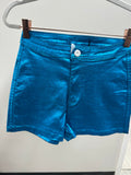 Turquoise Metallic Shorts